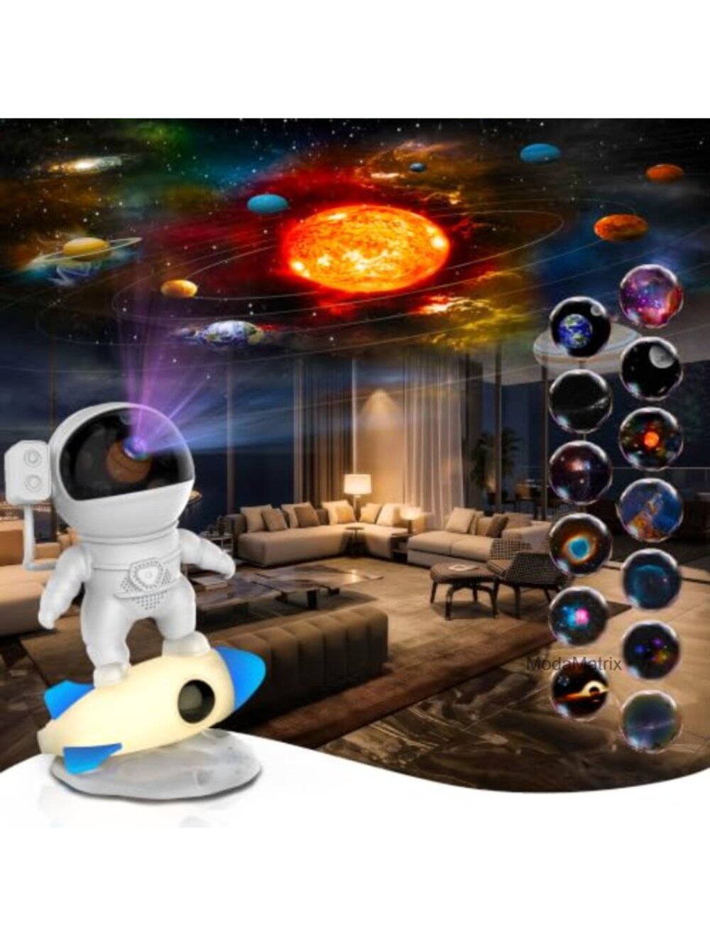 Galaxy Projector 12 in 1 HD Planetarium Astronaut Star Light for Bedroom Party